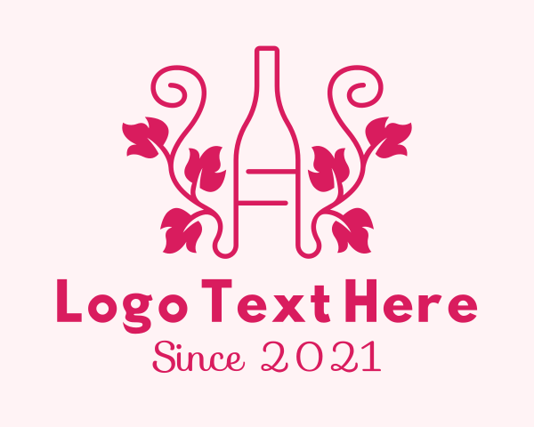 Wine Bottle logo example 2