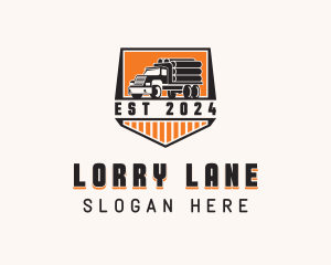 Logging Truck Delivery logo design