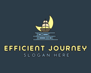 Pirate Boat Ship logo design