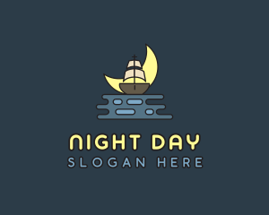 Pirate Boat Ship logo design