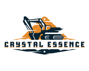 Excavator Mining Equipment logo design