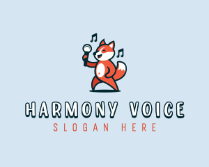 Singing Dancing Fox logo design