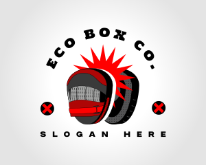 Boxing Pad Training logo design