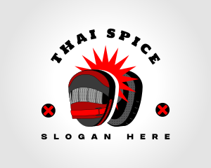 Boxing Pad Training logo design