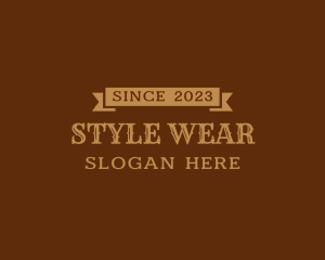 Western Style Banner logo design