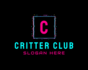 Glitch Club Tech Software logo design