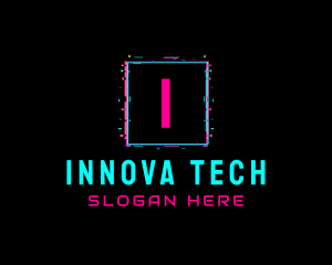 Glitch Club Tech Software logo design