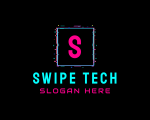 Glitch Club Tech Software logo design