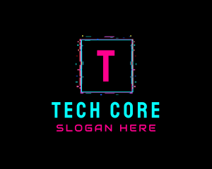 Glitch Club Tech Software logo design