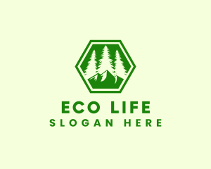 Outdoor Forest Mountain logo design