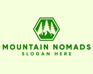 Outdoor Forest Mountain logo design