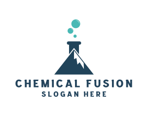 Lab Flask Science Chemistry logo