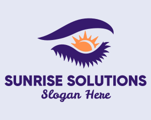 Sun Eye Makeup logo design