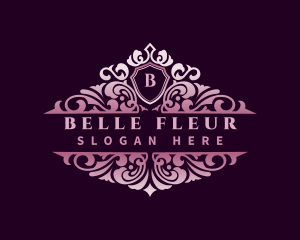 Royal Fleur De Lis Shield logo design