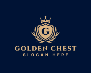 Premium Crown Shield logo design