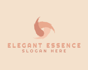 Feminine Cosmetic Brushstroke logo design