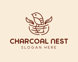 Brown Bird Nest  logo