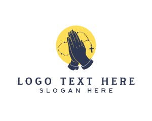 Religious Hand Rosary logo
