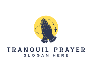 Religious Hand Rosary logo