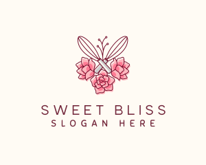 Flower Whisk Patisserie logo design