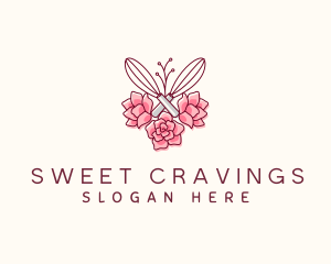 Flower Whisk Patisserie logo design