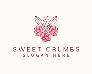 Flower Whisk Patisserie logo design