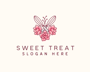 Flower Whisk Patisserie logo design