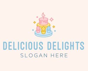 Colorful Pastry Cakes logo design