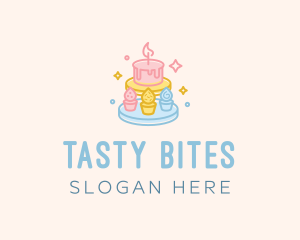 Colorful Pastry Cakes logo design