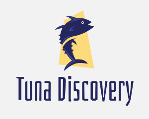 Blue Tuna Fish  logo design