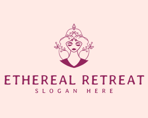 Ethereal Beauty Woman logo design