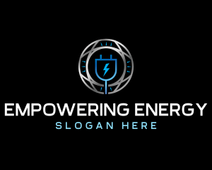 Electric Energy Plug logo design