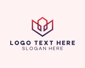 Geometric Lotus Flower  logo