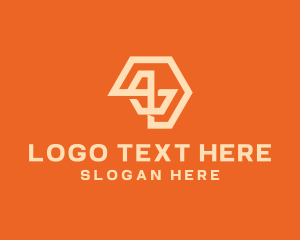 Abstract Hexagon Symbol logo