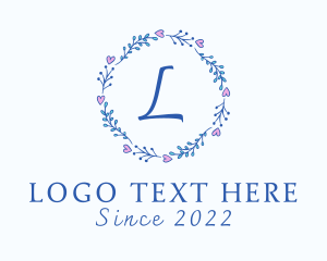 Floral Wedding Wreath  logo