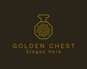 Gold Oriental Perfume logo design