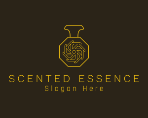 Gold Oriental Perfume logo design