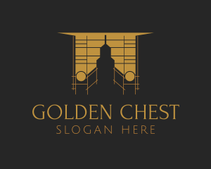 Gold Architecture Building logo design