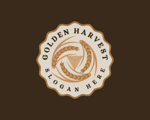 Barley Wheat Harvest logo design