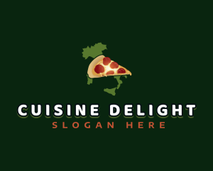 Italian Pizza Cuisine  logo design