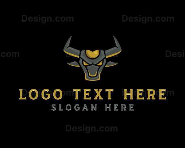 Angry Bison Horns Logo