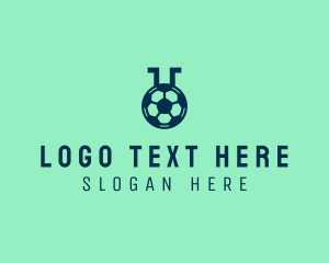 Sports - Soccer Sports Flask logo design
