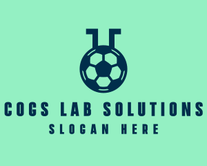 Soccer Sports Flask logo design