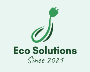 Eco Energy Plug  logo design