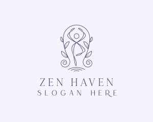 Holistic Zen Yoga Spa logo design