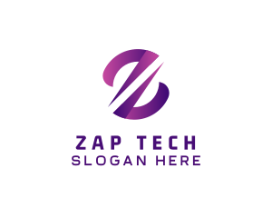 Digital Tech Letter Z logo design