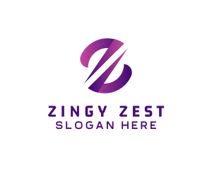 Digital Tech Letter Z logo design