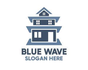 Blue Tall House logo design