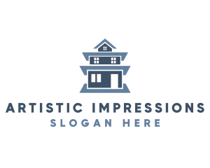 Blue Tall House logo design