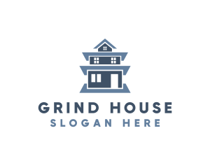 Blue Tall House logo design